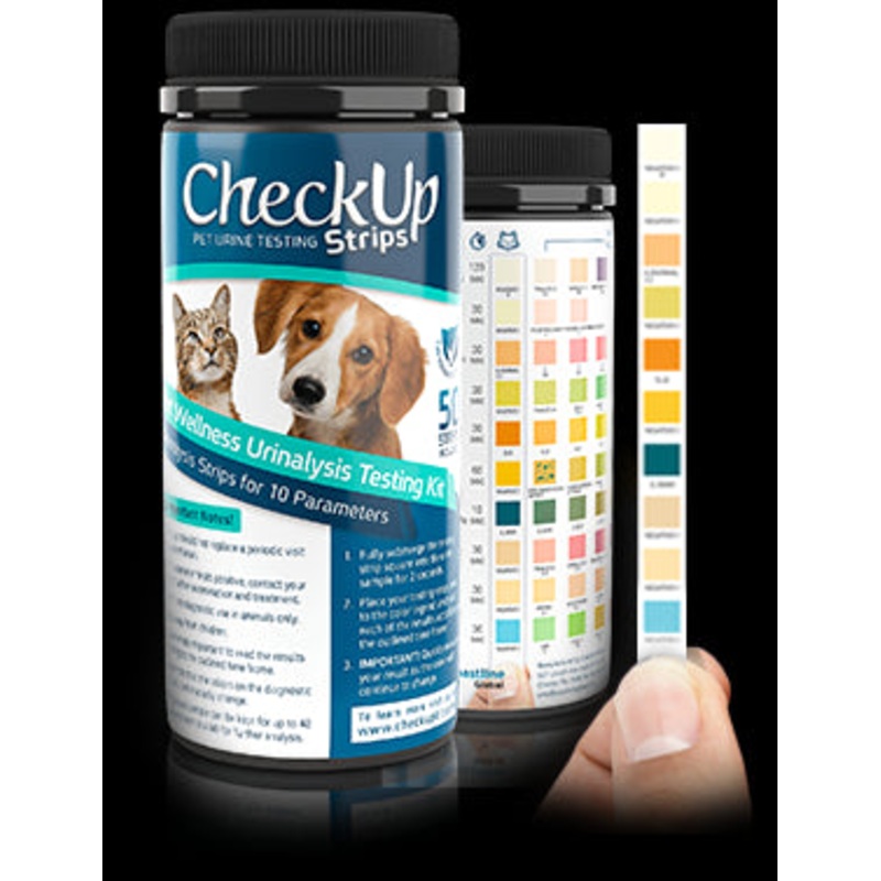CheckUp Dog/Cat Testing Strips 10-in-1 Detection 50pk