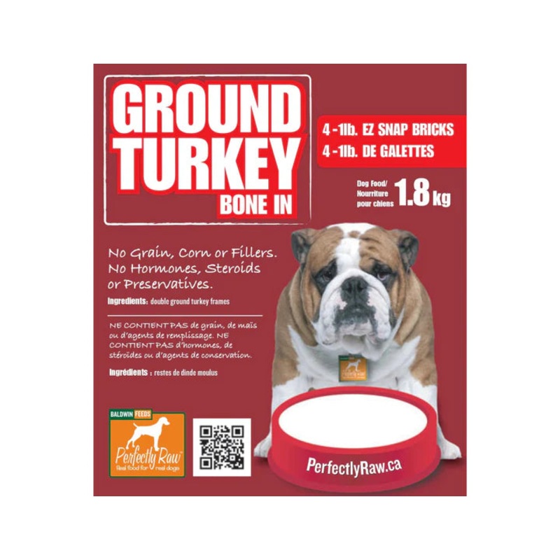 PR Ground Turkey EZ SNAP 4x1lbs Pkg