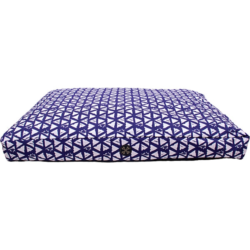 Bones & Arrow Durry Bed Blue & White 36 x48"