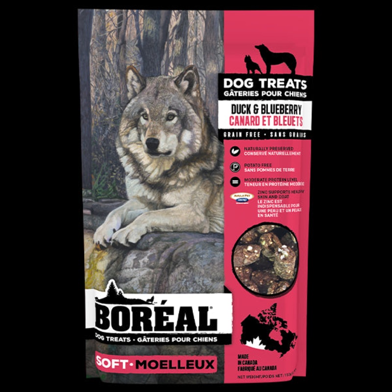 BOREAL Dog Treat Duck & Blueberry 150g