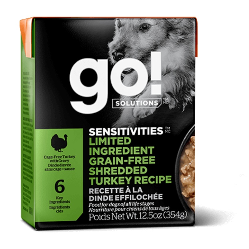 GO! Sensitivities LID GF Shredded Turkey 12.5oz