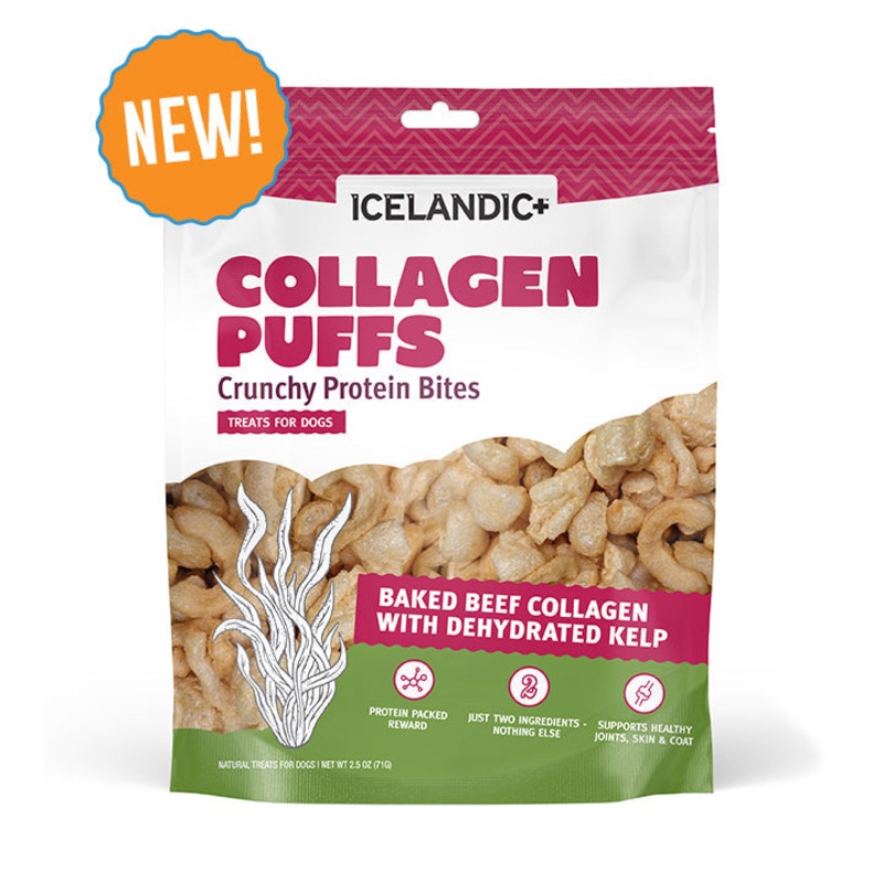 Icelandic+ Dog Beef Collagen Puffs with Kelp 2.5oz