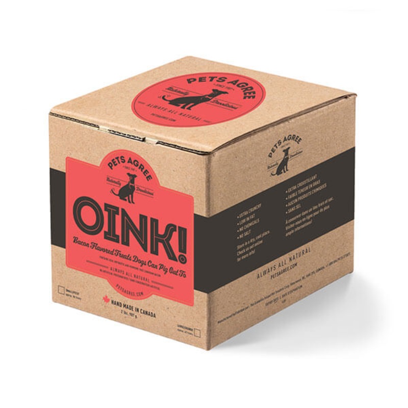 Pets Agree Oink! Bacon Biscuits 2lbs