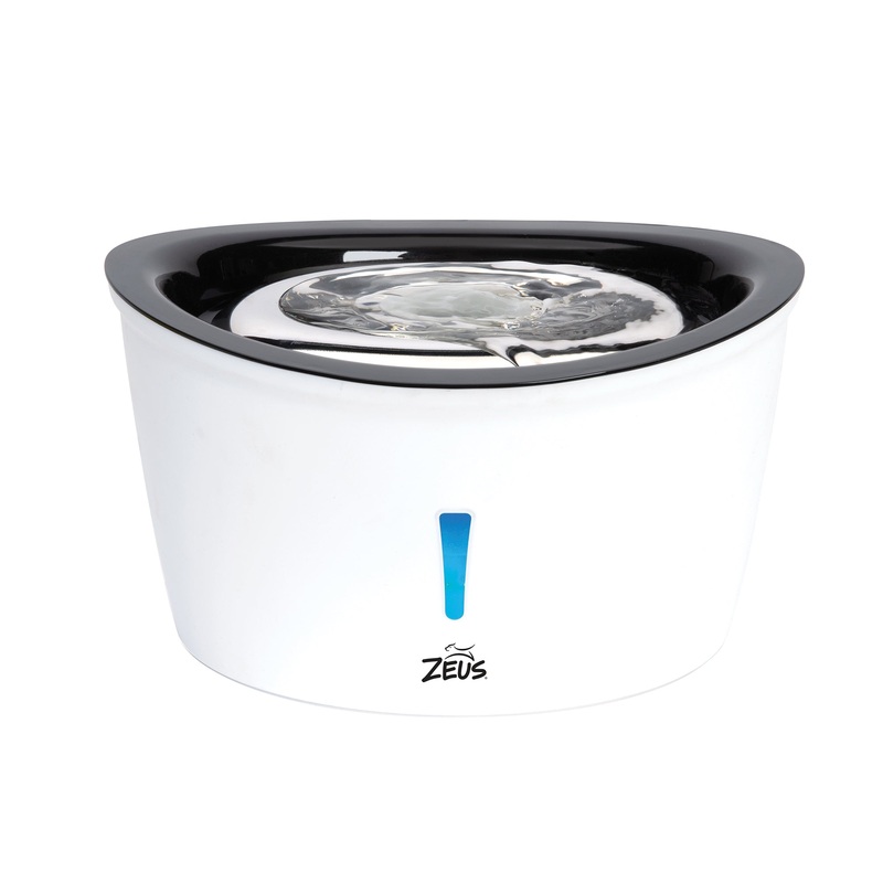 Zeus Cascading SS Top Drinking Fountain Dog 6L